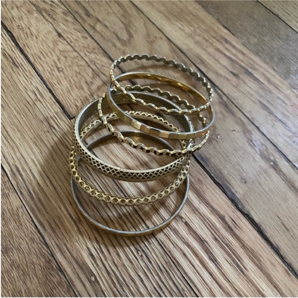 Assorted vintage gold bangles vintage gold bracelets
